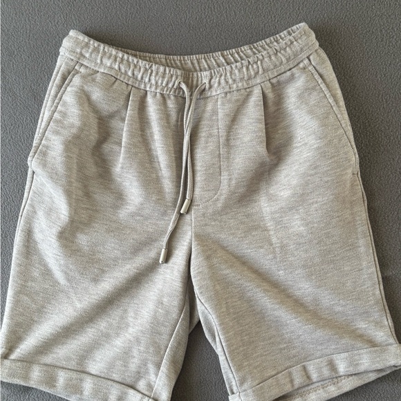 Zara Other - Zara Men's Athletic Confort Drawstring Beige/ Gray Shorts Size Small